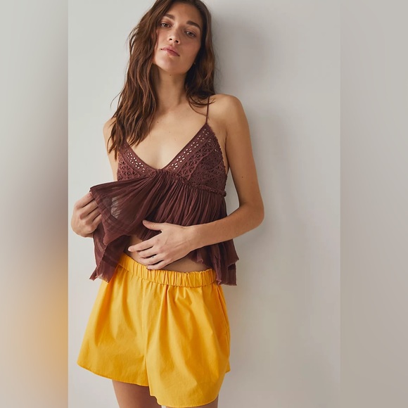 NEW Free People One Carrie Top In Java Brown - Picture 4 of 13